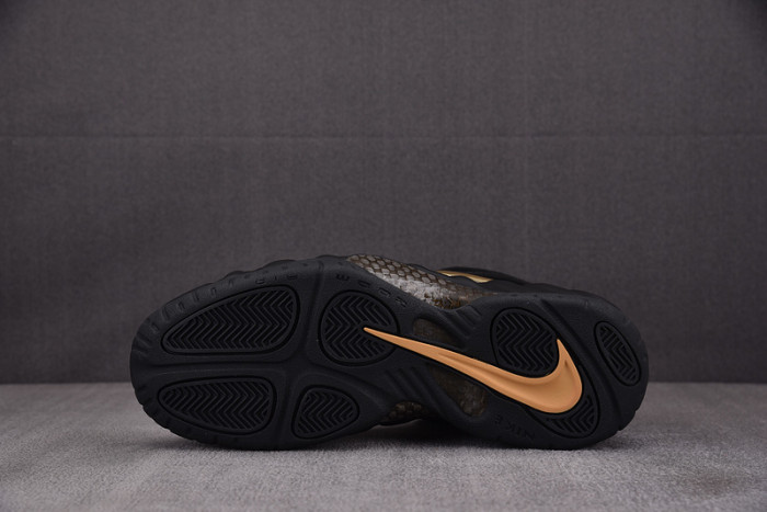 Nike Air Foamposite Pro Black Metallic Gold  624041-009
