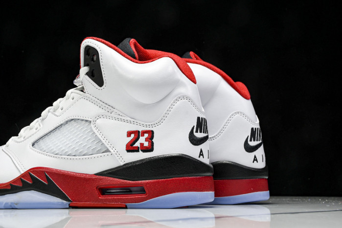 Air Jordan 5 Fire Red Black Tongue 2025 HQ7978-101
