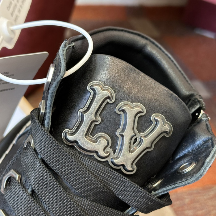 LVT BOOT    COPSHOE  L&V-388 LEATHER WHITE STITCHING