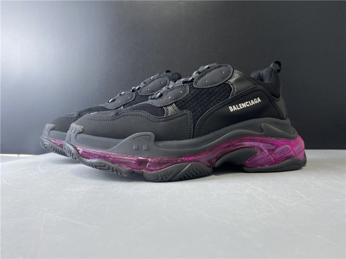 BL TRIPLE S TRAINERS CLEAR SOLE BLACK   541335 W09O1 9252