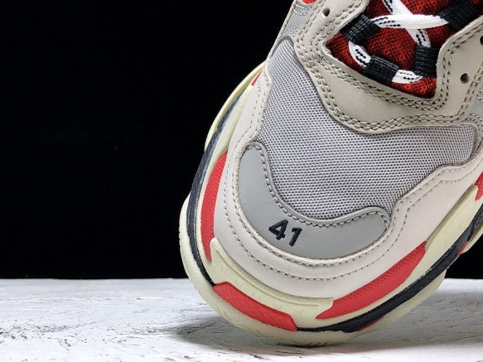 BL TRIPLE S TRAINERS CLEAR SOLE  GREY GLOF  WHITE   541624  W09OH  1009