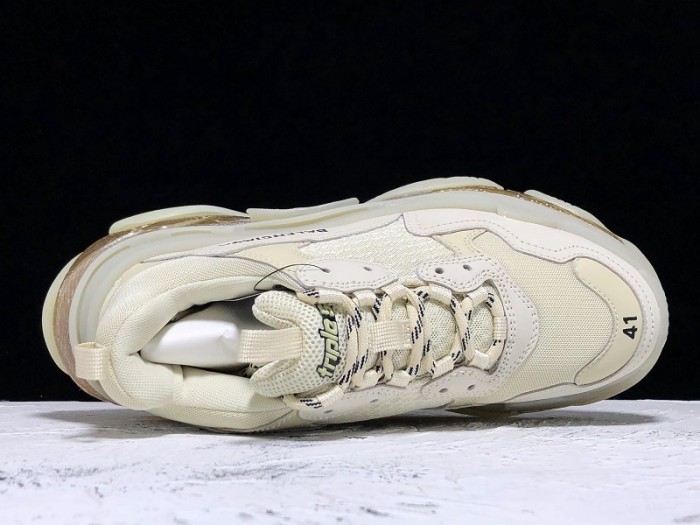 BL TRIPLE S TRAINERS CLEAR SOLE gold and white  541624  W09O1 9005