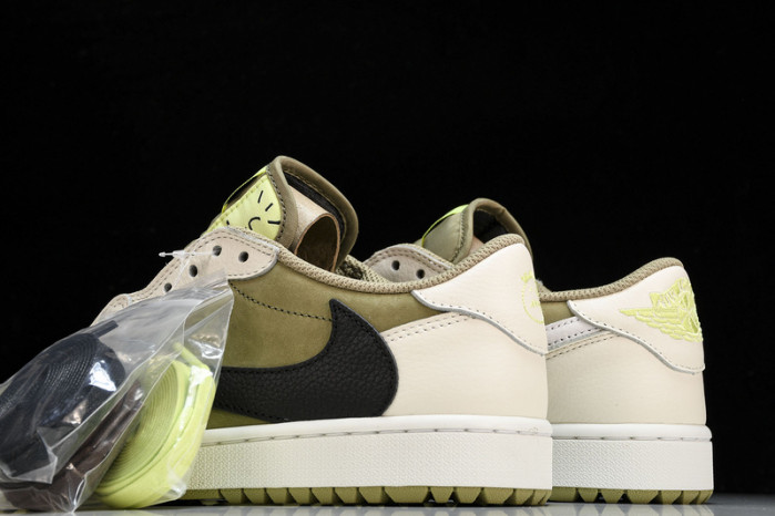 Jordan 1 Retro Low Golf Travis Scott Neutral Olive  FZ3124-200