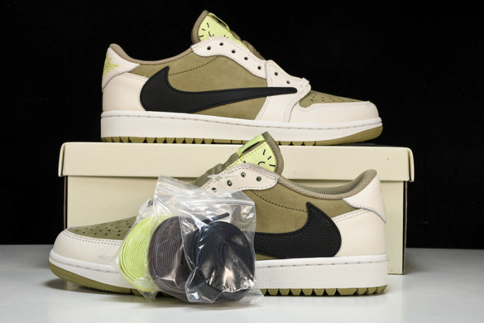 Jordan 1 Retro Low Golf Travis Scott Neutral Olive  FZ3124-200