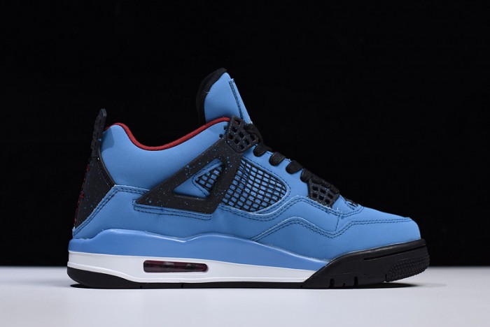 Travis Scott x Air Jordan 4 “Houston Oilers”  University Blue 308497-406