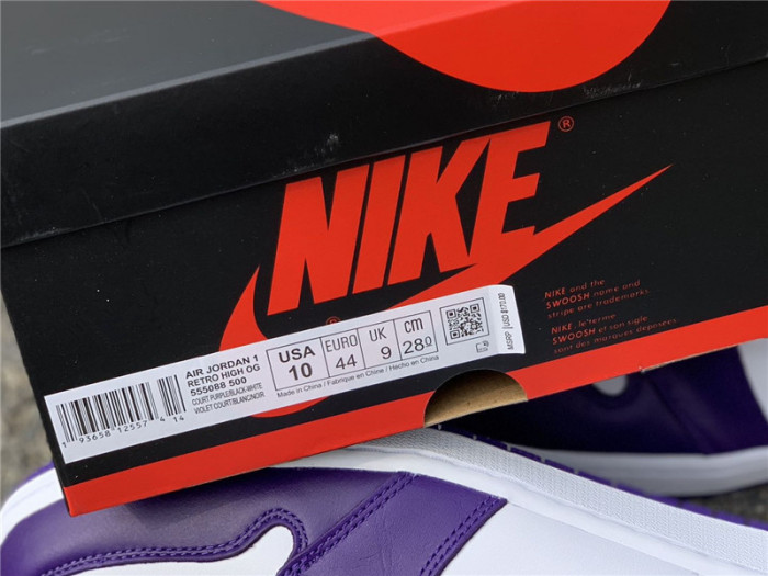 Air Jordan 1 High Court Purple 555088-500