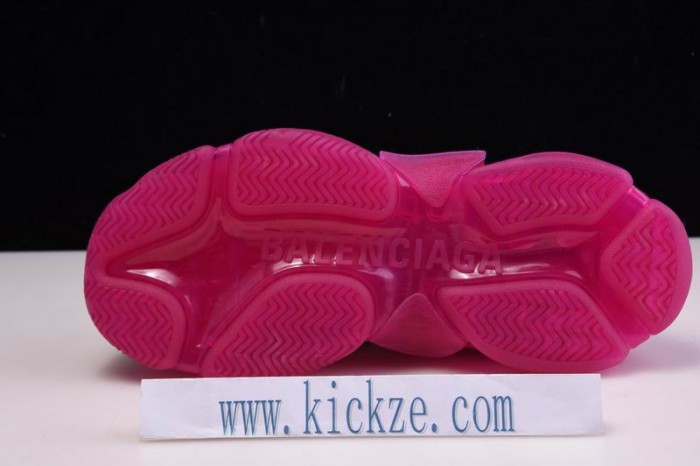 BL TRIPLE S TRAINERS CLEAR SOLE  WHITE PINK   541624  W09OH  1012