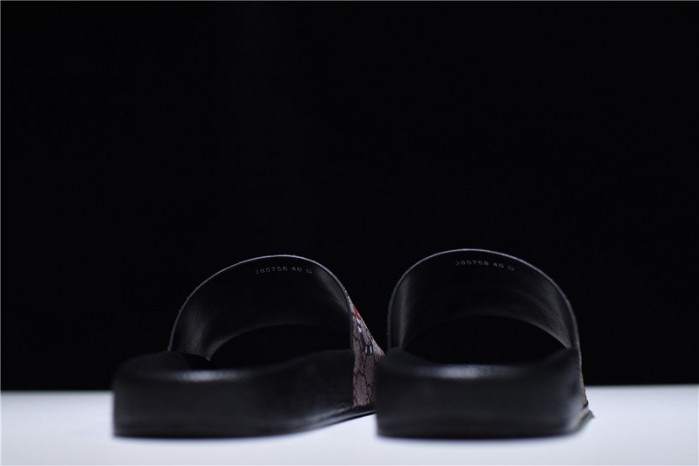 GC Leather SLIDE SANDAL with SNAKE