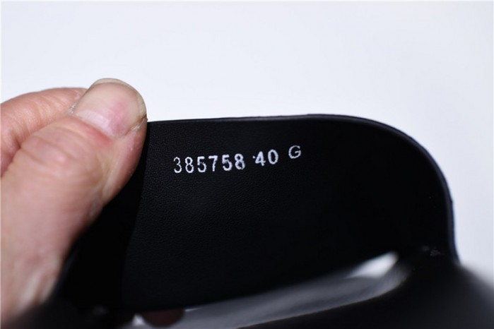 GC Leather SLIDE SANDAL with SNAKE