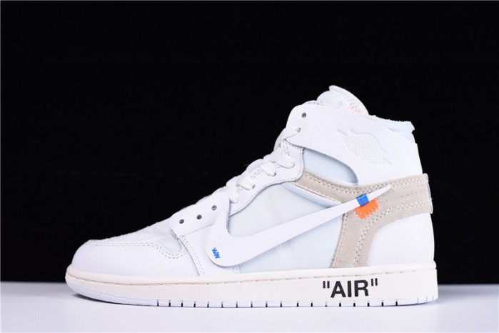 OF Air Jordan 1 Retro High White AQ0818-100